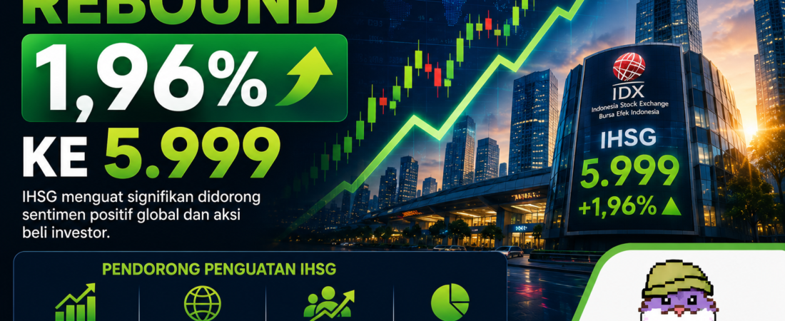 IHSG Rebound 1,96% ke 5.999 — Tapi Satu Angka Ini yang Menentukan Apakah Ini Pembalikan atau Sekadar Jeda
