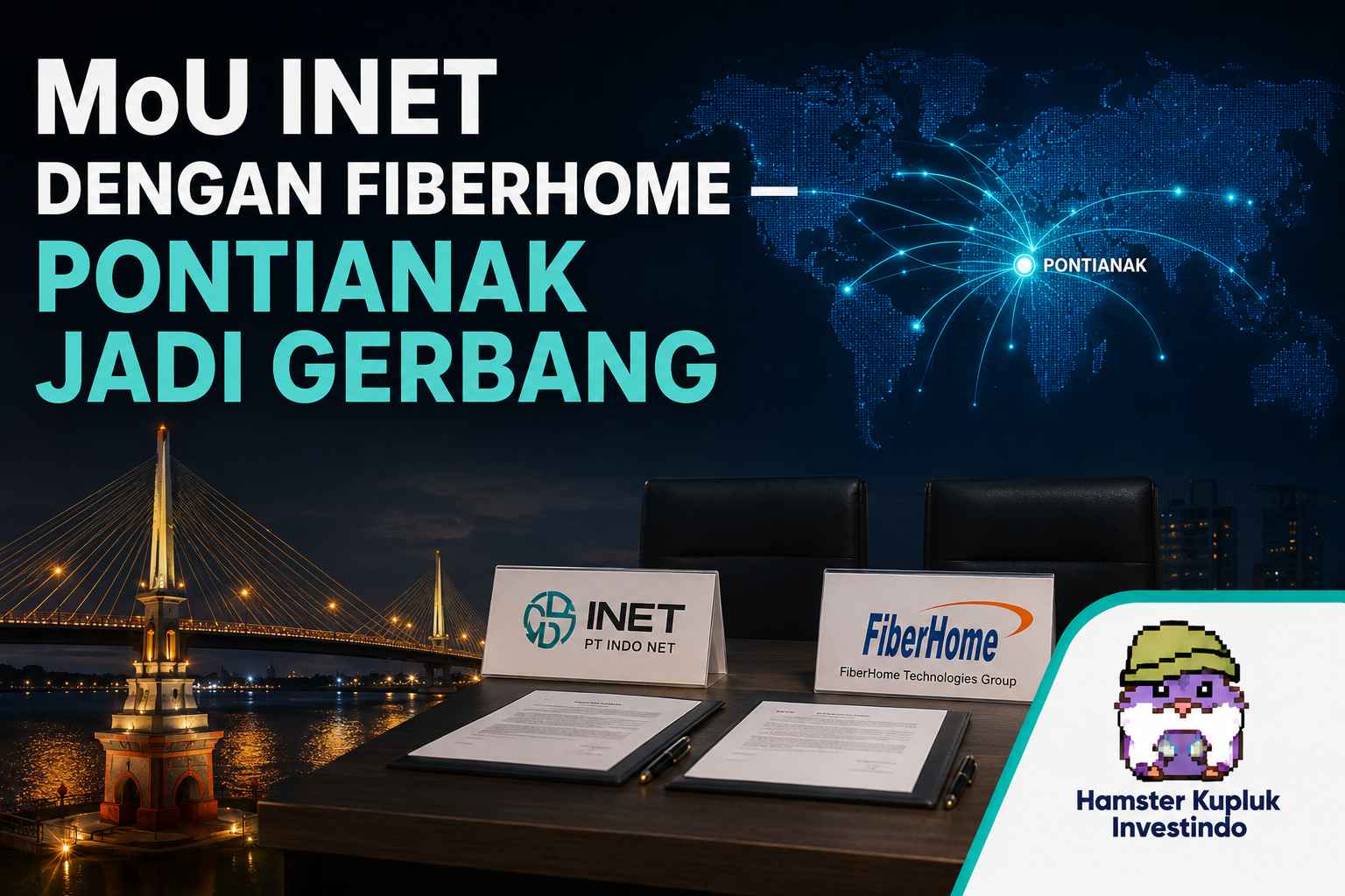 MoU INET dengan FiberHome — Pontianak Jadi Gerbang, Tapi Berapa Nilainya?