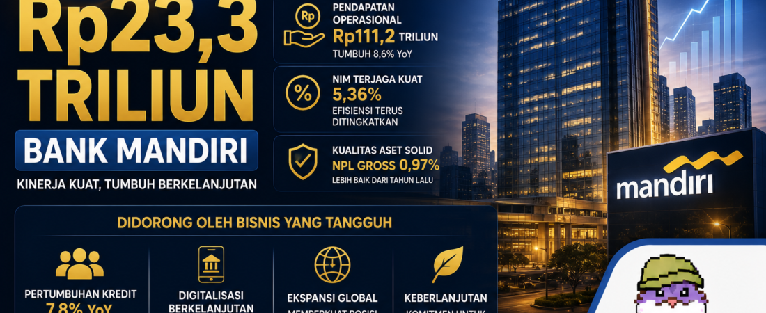 Laba Rp23,3 Triliun dalam 5 Bulan — Bank Mandiri Sedang Berlari di Jalur Sendiri