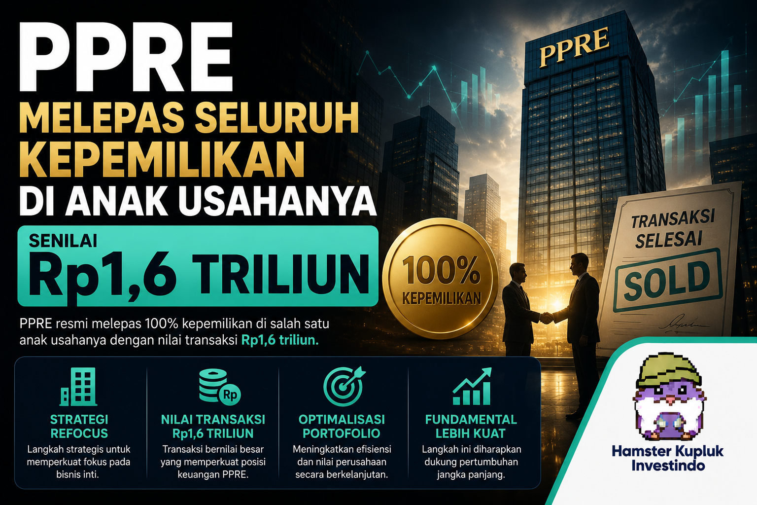 PPRE Jual Anak Usaha Rp1,6 Triliun — Ini Bukan Menyerah, Ini Operasi Darurat Keuangan