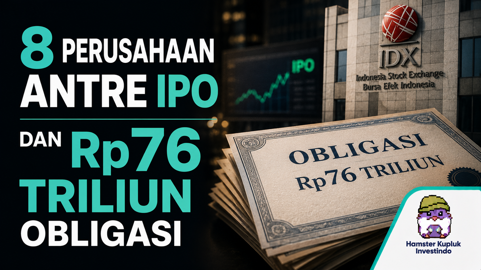 8 Perusahaan Antre IPO dan Rp76 Triliun Obligasi — Pasar Modal Kita Ternyata Tidak Tidur
