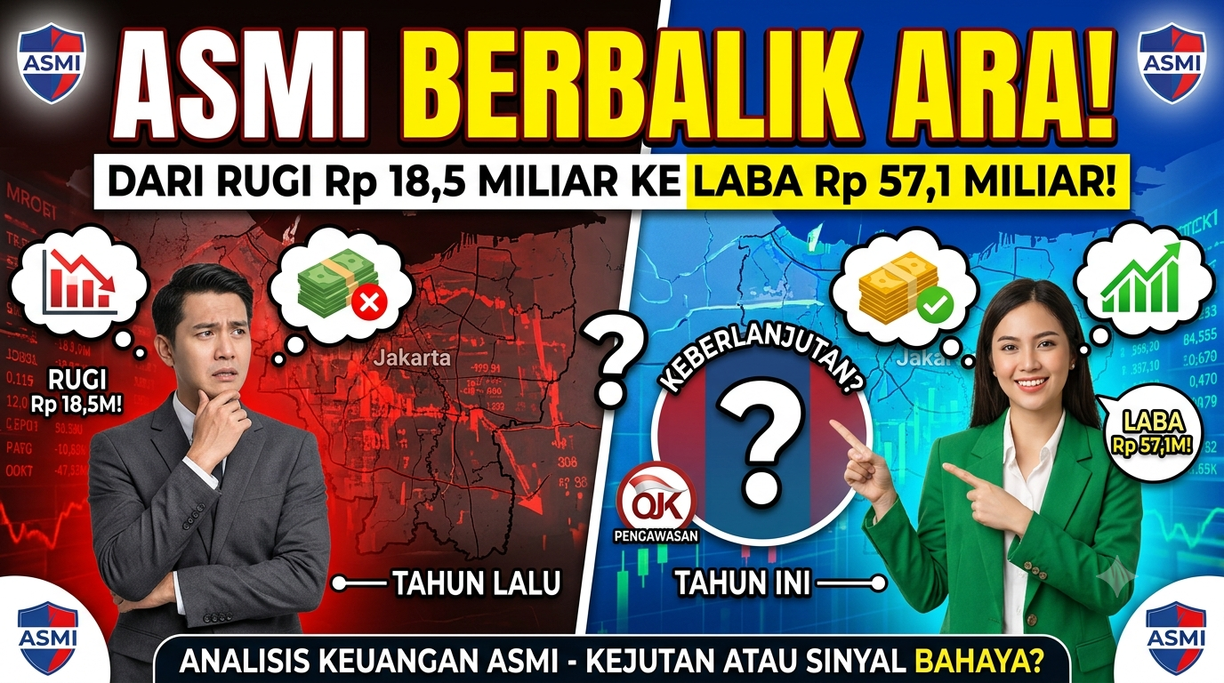 Dari Rugi Rp 18,5 Miliar ke Laba Rp 57,1 Miliar dalam Satu Tahun — ASMI dan Pertanyaan tentang Keberlanjutannya