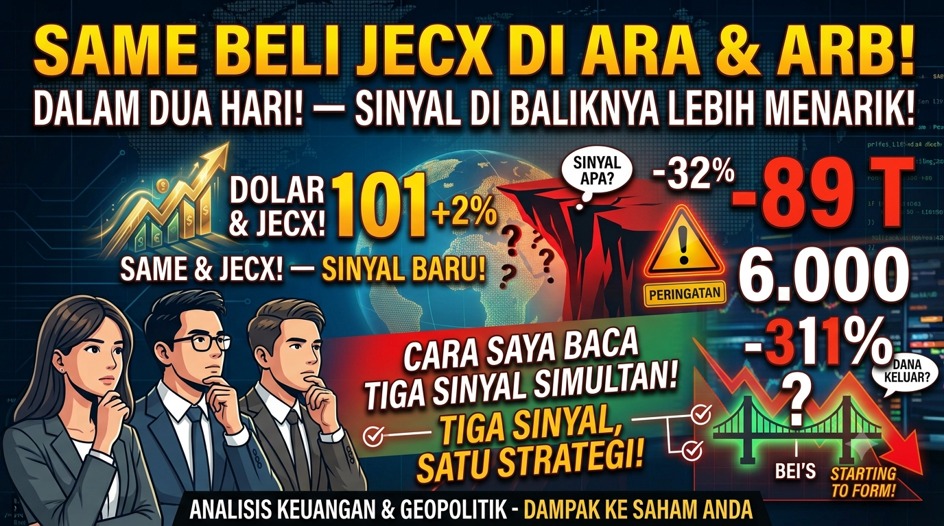 SAME Beli JECX di Harga ARA dan ARB dalam Dua Hari — dan Sinyal di Balik Aksi Itu Lebih Menarik dari Harganya