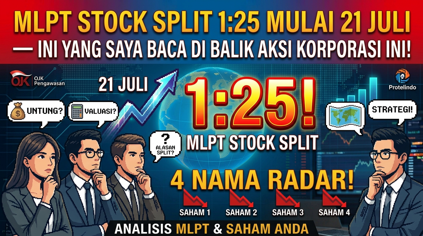 MLPT Stock Split 1:25 Mulai 21 Juli — Ini yang Saya Baca di Balik Aksi Korporasi Ini