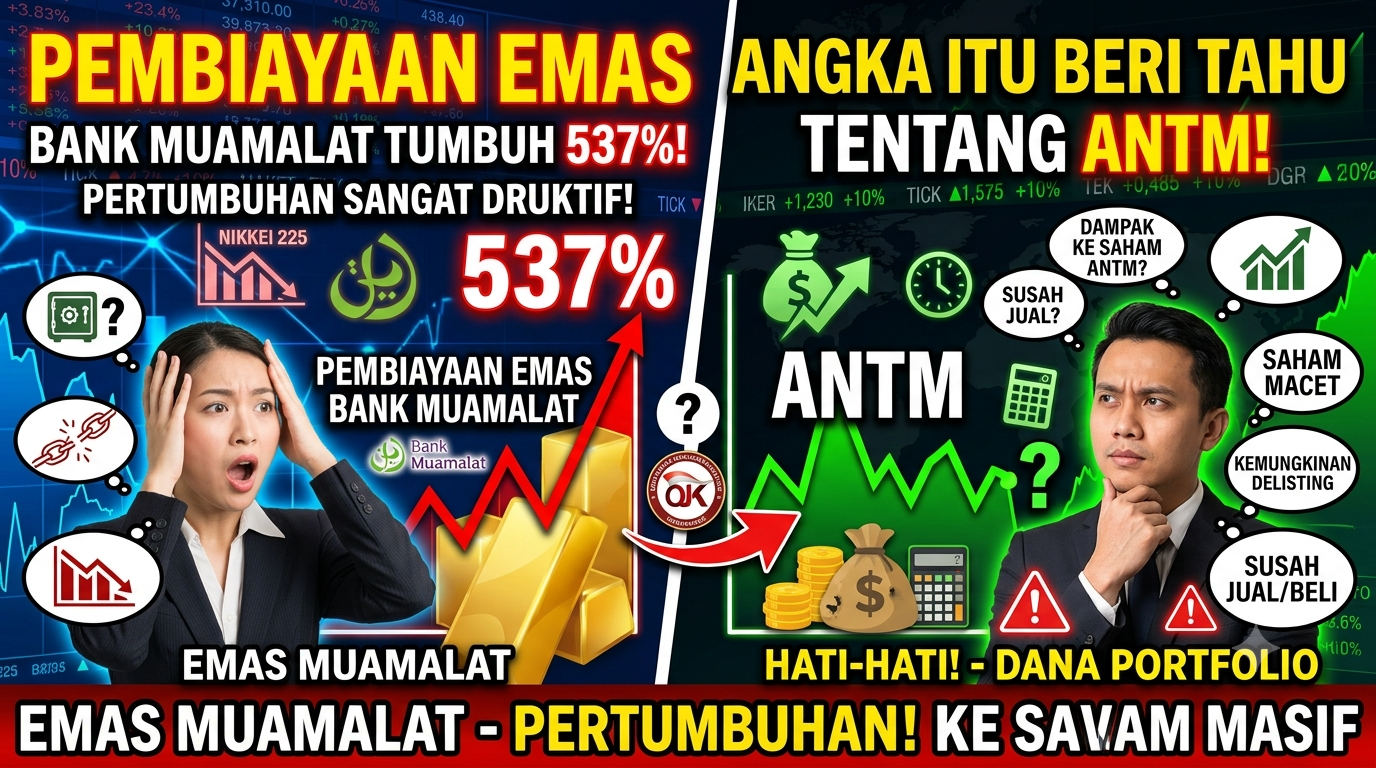 Pembiayaan Emas Bank Muamalat Tumbuh 537% — dan Angka Itu Memberi Tahu Saya Sesuatu tentang ANTM