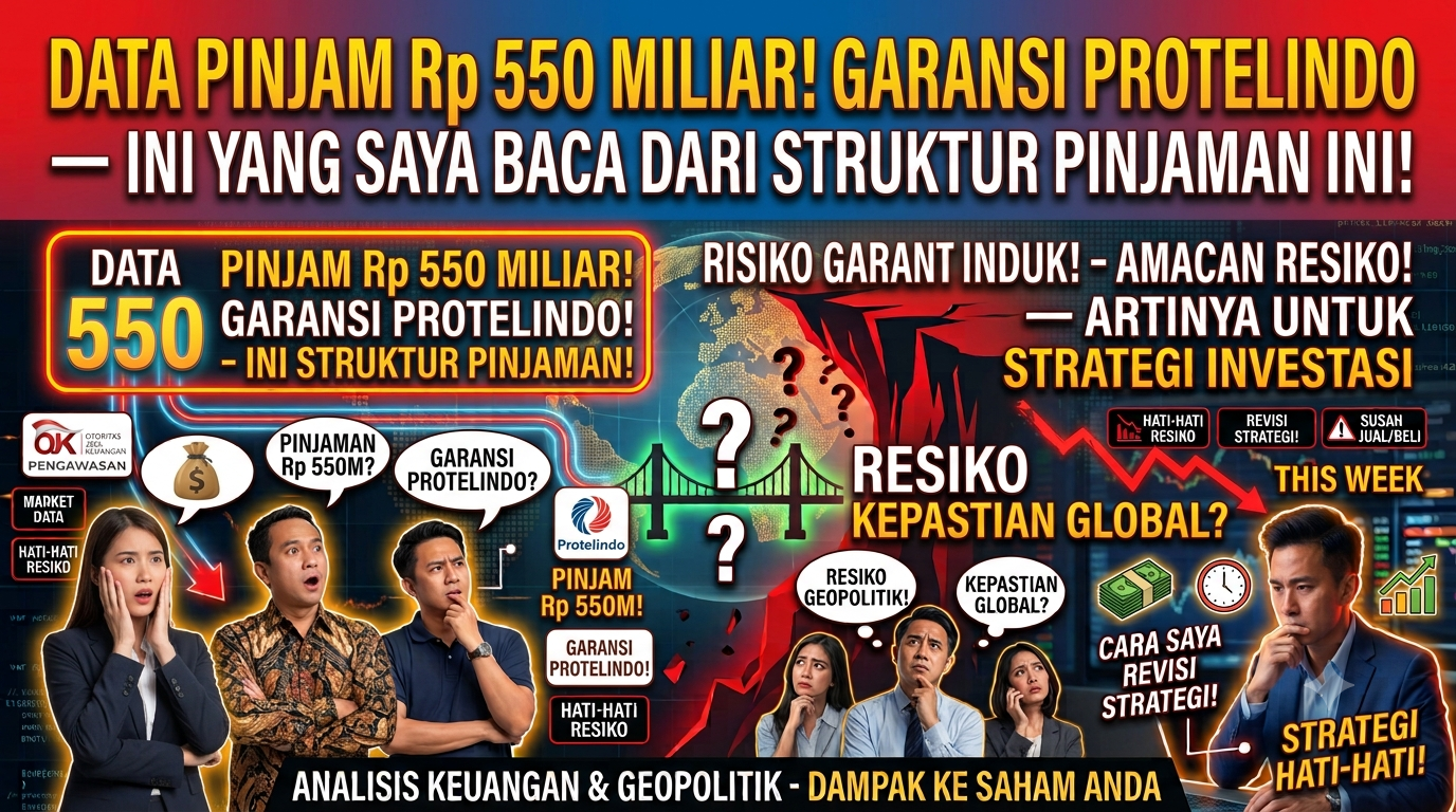 DATA Pinjam Rp 550 Miliar dengan Garansi Protelindo — Ini yang Saya Baca dari Struktur Pinjaman Ini